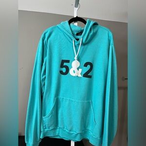 Teal Hoodie by The Chosen featuring “5 & 2” - Unisex 2X - EUC
